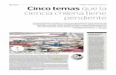 Cinco temas que la Ciencia chilena tiene pendiente