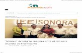 31-03-15 Maloro Acosta se registra ante el IEE para alcaldía de Hermosillo