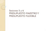 Presupuesto Maestro y Flexible - Sesiones 5 y 6 R