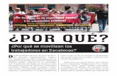 ¿Por qué se movilizan los trabajadores en Zacatecas?