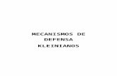 2.4 Mecanismos de Defensa Kleinianos