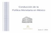 Conducción de La Politica Monetaria en Mexico