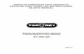 Manual de Operacion (Sierra de Carne ``Torrey``)
