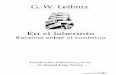 Leibniz - En El Laberinto -Escritos Sobre El Continuo