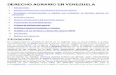Derecho Agrario en Venezuela