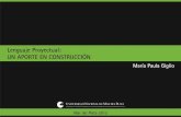 "Lenguaje Proyectual. Un Aporte en Construcción." E-book de María Paula GIGLIO.