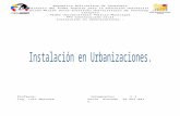 Instalaciones Urbanizaciones II