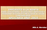 Actualizacion Tributaria RENTA 2015