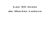 Martin Lutero - Las 95 Tesis -