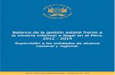 Balance de la gestión estatal frente a la minería informal e ilegal en el Perú 2012 - 2014. Supervisión a las entidades de alcance nacional y regional