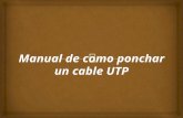Manual de Como Ponchar Un Cable UTP
