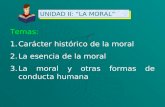Unidad II Tema Carácter Hist. Moral