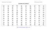 Coleccion de 100 Matrices de Letras Para Trabajar La Dislexia