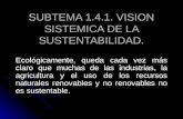 1.4. Vision Sistematica de La Sustentabilidad