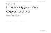 Informe de programación lineal - Investigación de operaciones