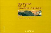 Adrados Francisco R- Historia de La Lengua Griega.editorial Gredos (1999)