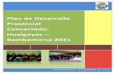 Plan Desarrollo Provincial Concertado H-B 2021 Informe Final