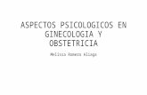 Aspectos Psicologicos en Ginecologia y Obstetricia