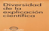 Gonzalez Wenceslao J - Diversidad de La Explicacion Cientifica