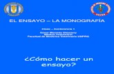 Clase-conferencia 1 El Ensayo, La Monografía