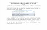 Censo Poblacional Actual Total de Habitantes Existentes Del Departamento de Zacapa