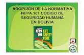 Adopcion NFPA 101 Bolivia