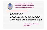 Tema 5 Modelo de La is Lm Bp Con Tipo de Cambio Fijo