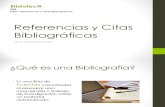 BIBLIOTECAReferencias y Citas Bibliografícas
