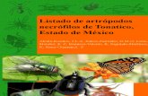 Listado de artrópodos  necrófilos de Tonatico,  Estado de México
