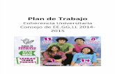 Plan de Trabajo Coherencia CONSEJO LETRAS 2014 - 2015