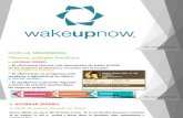 Presentación Oficial de WakeUpNow en Diapositivas [PPT]