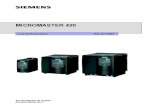 Lista de Parametros Variador Siemens Micromaster UV Yumbo