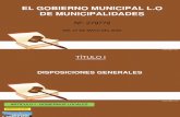 Diapositivas Derecho Administrativo Ley Municipalidades Compatibilidad