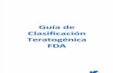 Guía de clasificación teratogénica de la FDA.