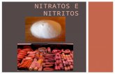 Nitratos e Nitritos - Slides