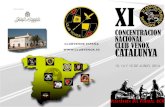 Tríptico XI CONCENTRACIÓN NACIONAL CLUB VENOX ESPAÑA