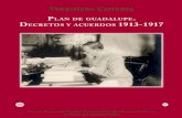 Plan de Guadalupe. Decretos y Acuerdos 1913-1917