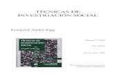 Ander Egg - Técnicas de investigación social