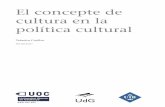 Concepto Cultura en Politica Cultural