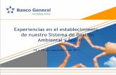 Implementación de Sistema de Gestión Ambiental en Banco General - Panamá