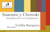 Saussure & Chomsky - Ricardo Velilla Barquero