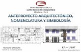 Anteproyecto Arquitectonico Nomenclatura y Simbologia Tecnicas i
