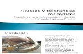 Ajustes y tolerancias mecanicas (profesor Fernando Espinosa Fuentes - Ingeniero Civil Mecánico, Universidad de Santiago[Universidad de Talca])