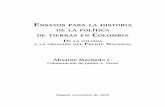 Ensayos Para La Historia de La Politica de Tierras en Colombia