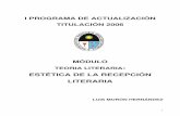 Estética de la recepción literaria. Luis Morón Hernández