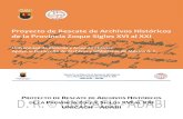 Proyecto de Rescate de Archivos Históricos de la Provincia Zoque Siglos XVI al XXI UNICACH-ADABI