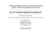 Destrezas Basicas de Matematicas 1 Eso Extremadura