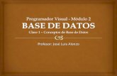 CLASE 1 - BASE de DATOS - Conceptos de Base de Datos