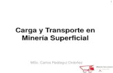 Carga y transporte en minería superficial