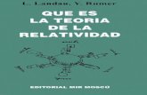 1978 - Qué es la Teoría de la Relatividad - L. Landau, Y. Rumer (8ª Edición)